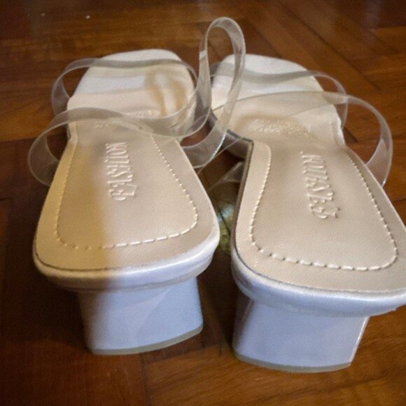 Clearly strappy Beige Heels - Picture 2 of 3